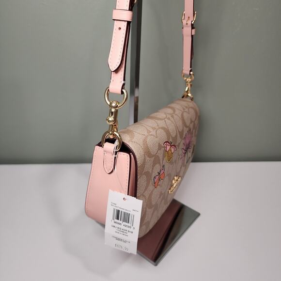 NWT CU395 Coach X Observed By Us Andrea Shoulder Bag Signature Kirsten Dunst - Picture 4 of 7